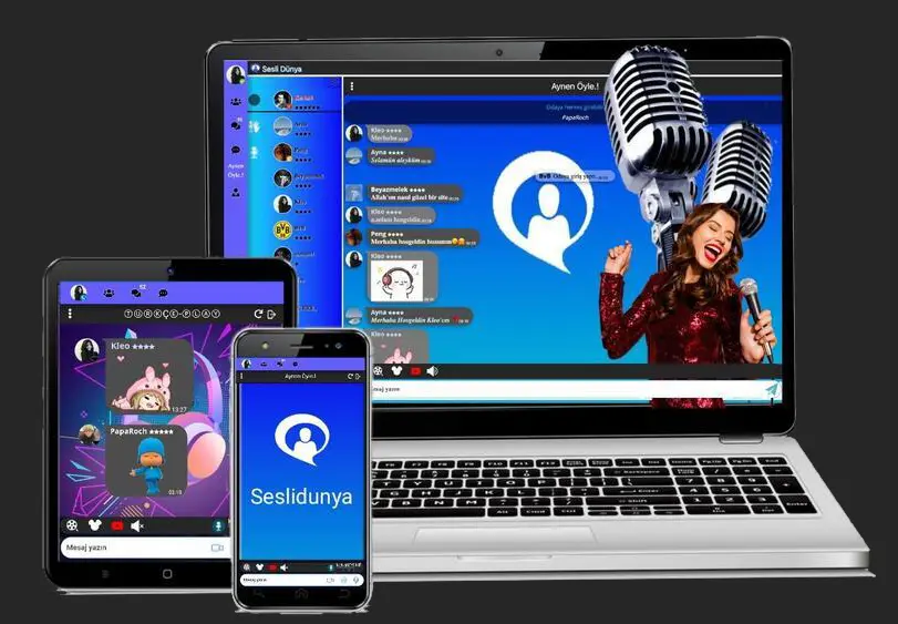 SesliDünya Voice & Video Chat Rooms